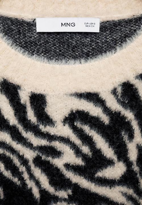 MANGO - Sweater Zebri - Light Beige