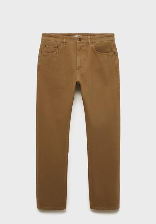 MANGO - Jeans shinne - camel