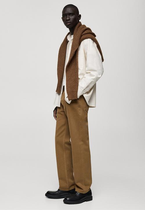 MANGO - Jeans shinne - camel