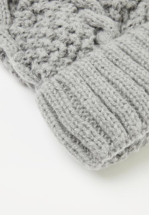 Pop Candy - Pom pom beanie - grey