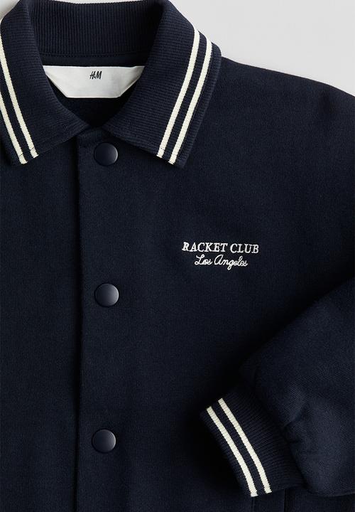 H&M - Sweatshirt baseball jacket - Navy blue