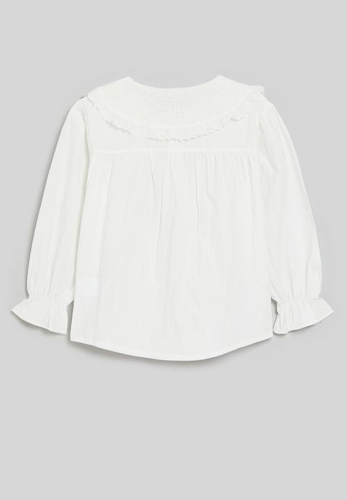 Pop Candy - Peter pan collar shirt - white
