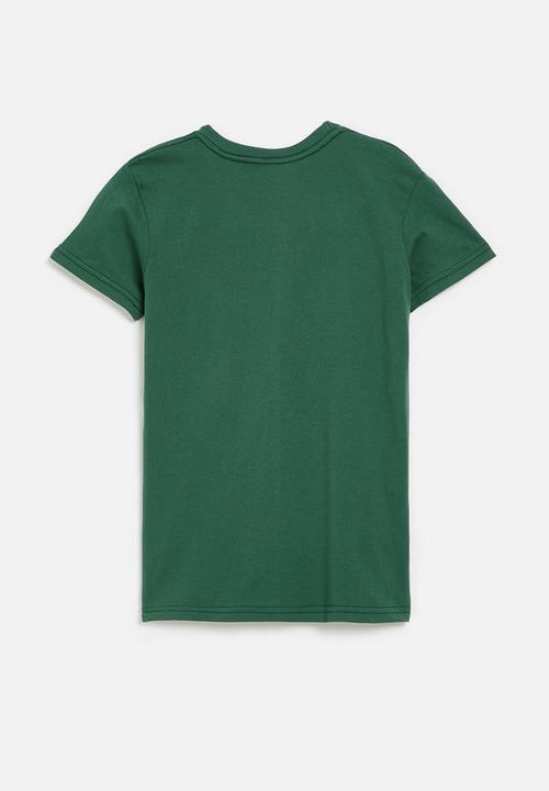 Quiksilver - Ev comp logo short sleeve boys - teal green