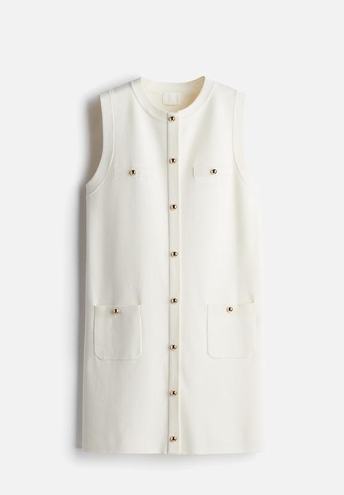 H&M - Knitted dress - white