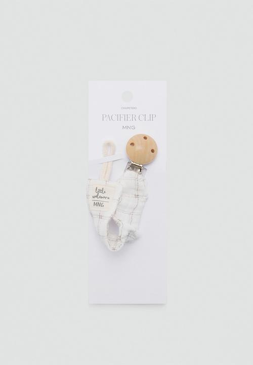 MANGO - Pacifier clip geraldc - natural