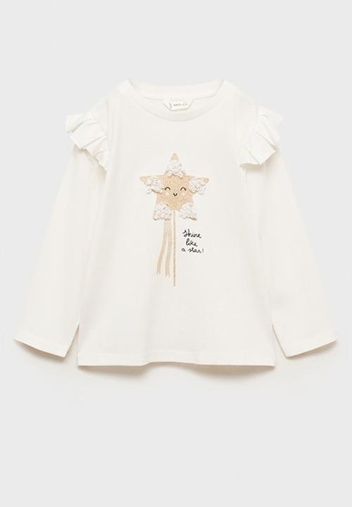 MANGO - T-shirt star - natural