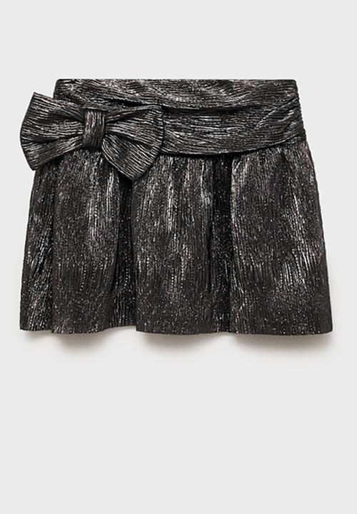 MANGO - Skirt bow - silver