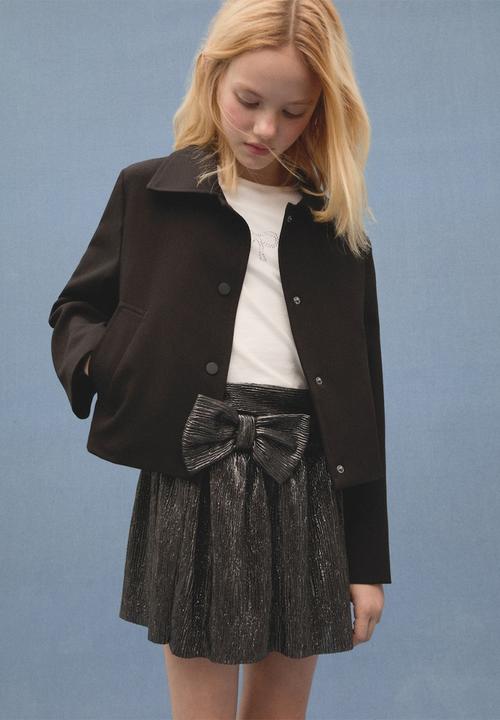 MANGO - Skirt bow - silver