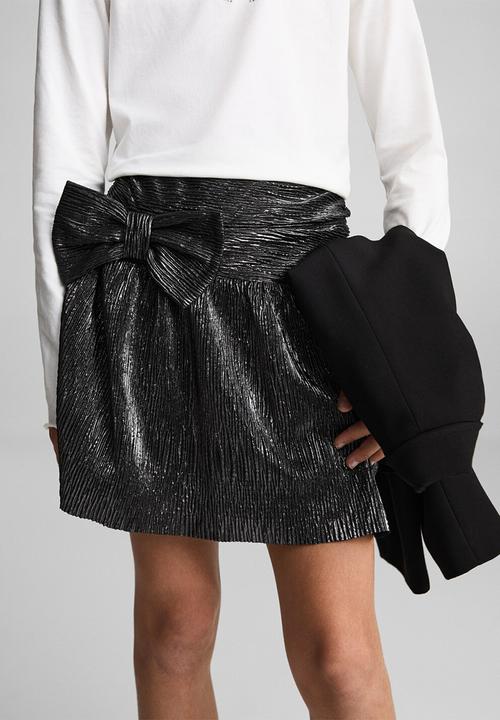 MANGO - Skirt bow - silver