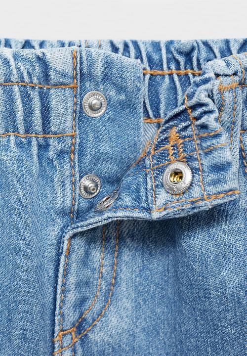MANGO - Skirt cindy - open blue