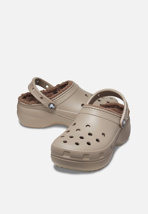 Crocs - Classic platform lined clog w - mushroom