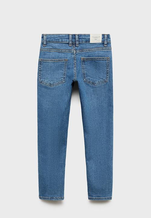 MANGO - Jeans slim - open blue