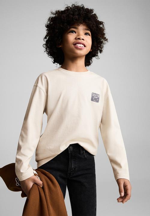 MANGO - Jeans slim - open gray