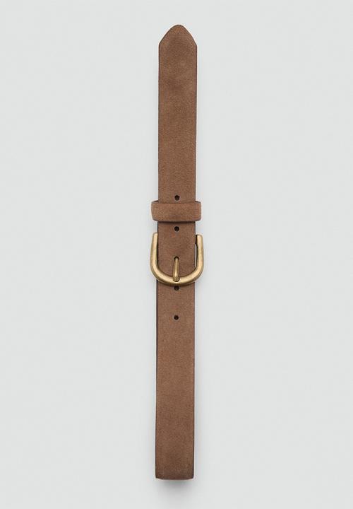 MANGO - Belt dave - brown