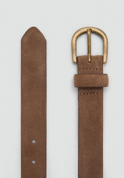 MANGO - Belt dave - brown