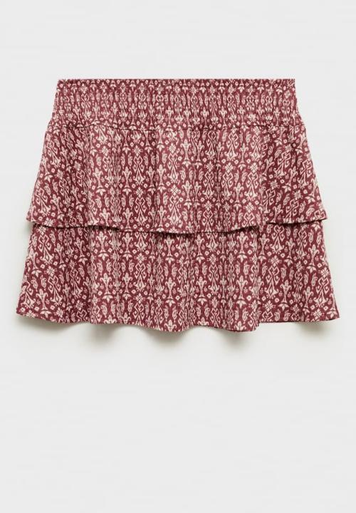 MANGO - Skirt selena - dark red