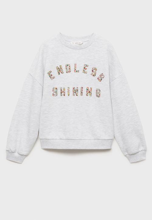 MANGO - Sweatshirt endless - lt pastel grey
