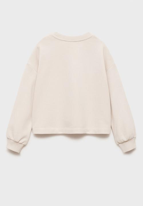 MANGO - Sweatshirt sparkle - light beige
