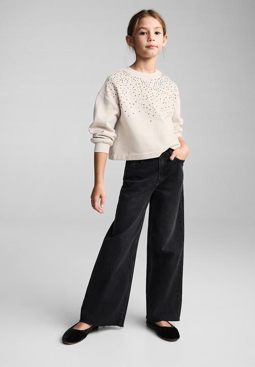 MANGO - Sweatshirt sparkle - light beige