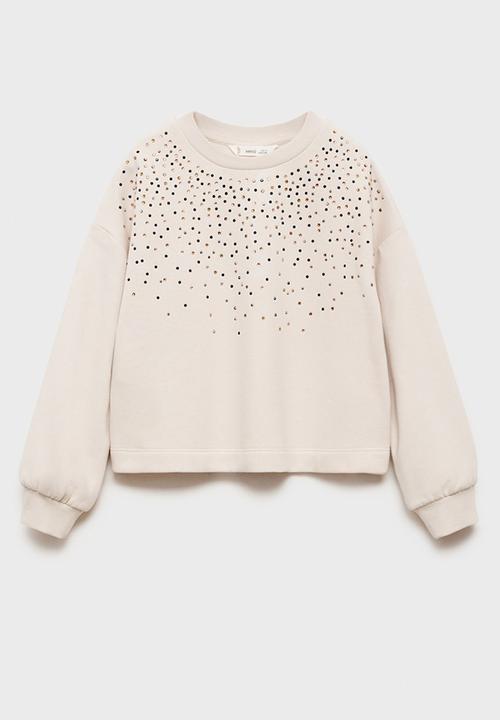MANGO - Sweatshirt sparkle - light beige