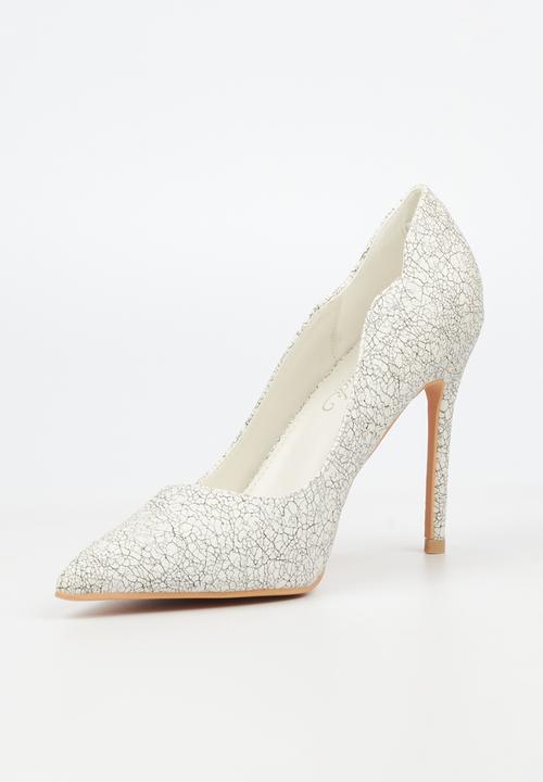 Miss Black - Lola 45 heel - white