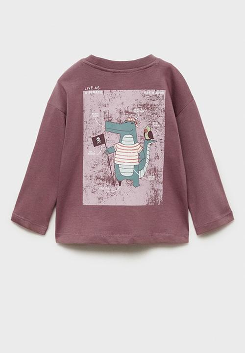 MANGO - T-shirt lifetime - dark red