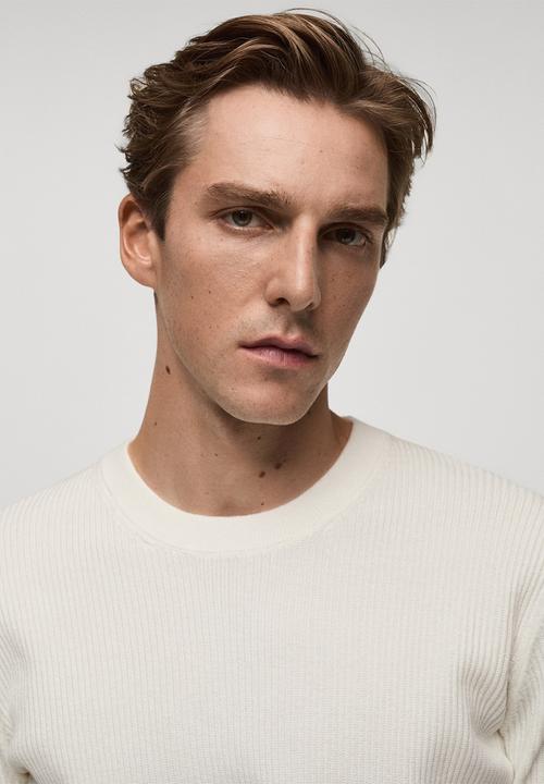MANGO - Sweater Antigua - Offwhite