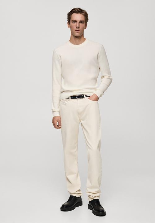 MANGO - Sweater Antigua - Offwhite