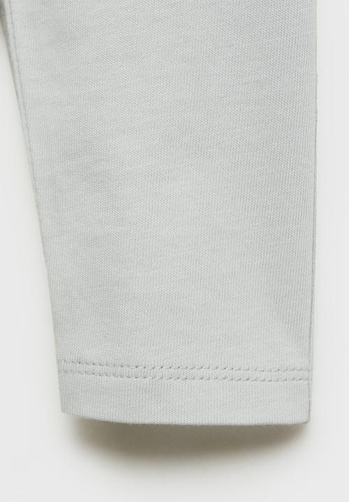 MANGO - T-shirt stop - light pastel gray