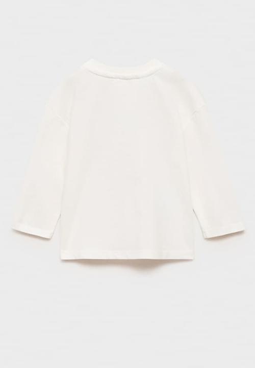MANGO - T-shirt hidden - natural