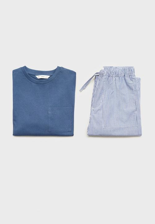 MANGO - Pyjama somo - medium blue