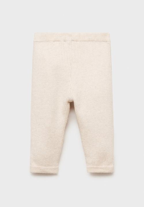 MANGO - Leggings lea - light/pastel brown