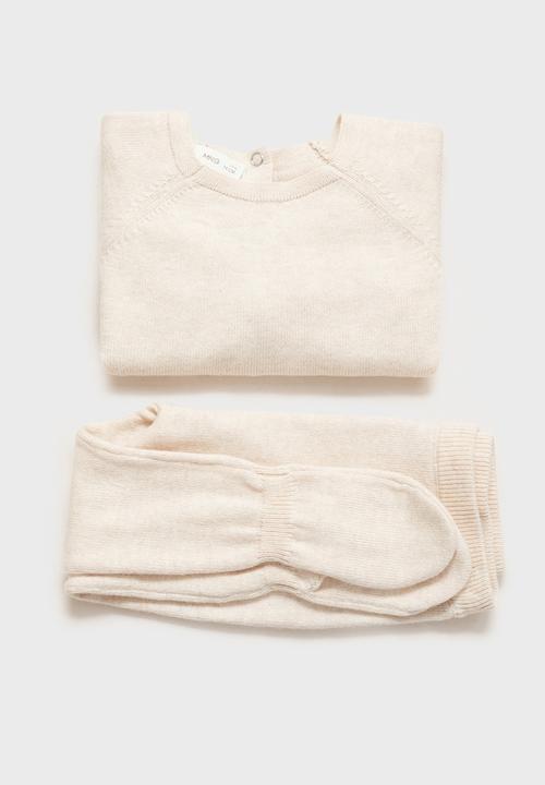 MANGO - Leggings lila - light pastel brown