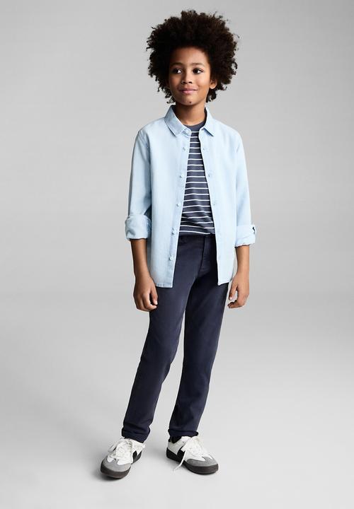 MANGO - Trousers peru7 - navy