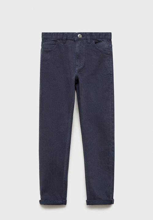 MANGO - Trousers peru7 - navy
