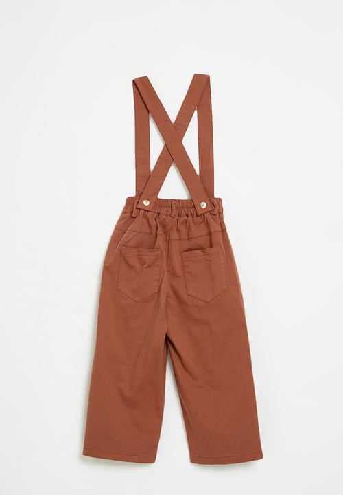 Pop Candy - Pinafore pants - rust