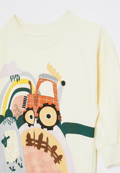 Pop Candy - Printed sweat top - ecru