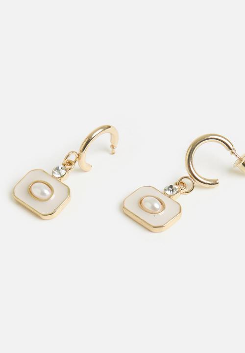 Tessa Design - Brianna drop disk earring - gold