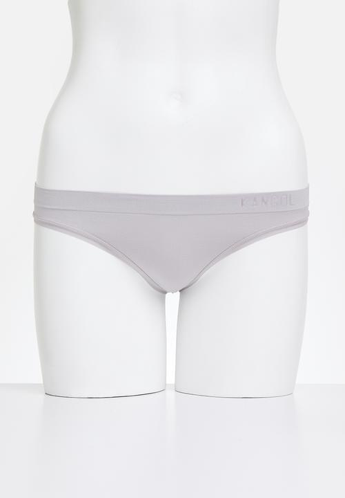 KANGOL - 3 pack seamless thongs - red/chai mocca/silver ice