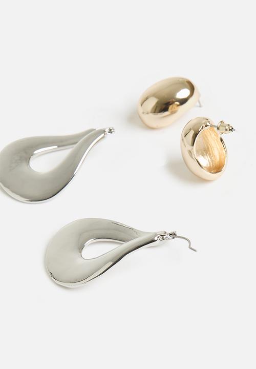 Tessa Design - Rosa earring set-gold/silver