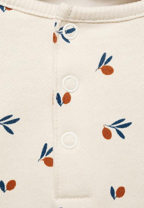 MANGO - Sweatshirt olive - natural white
