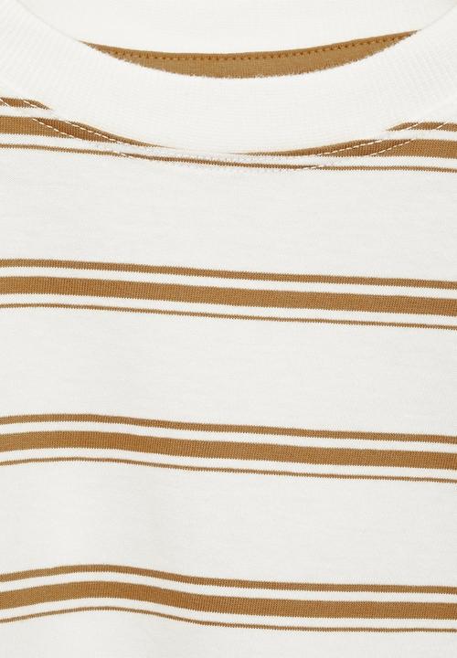 MANGO - T-shirt noretro - dark yellow