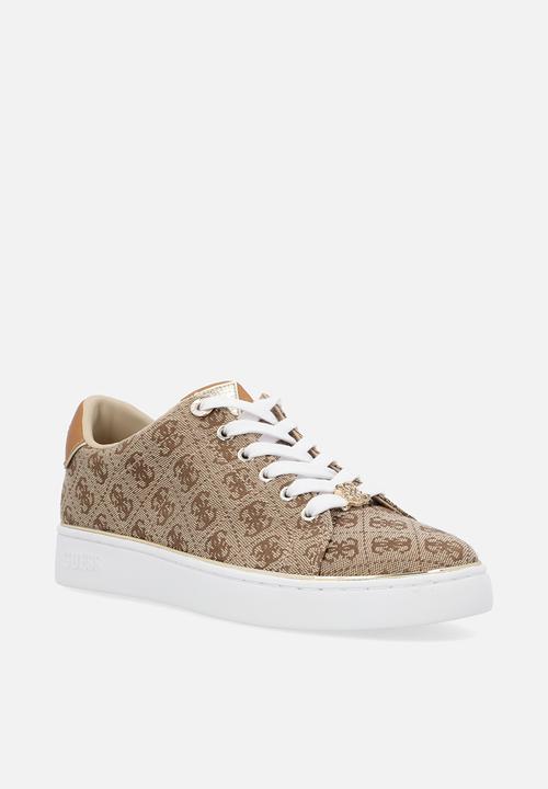 GUESS - Jacquard Sneaker - Brown