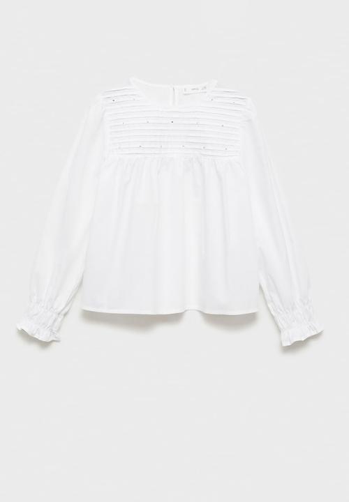 MANGO - Shirt leela - white