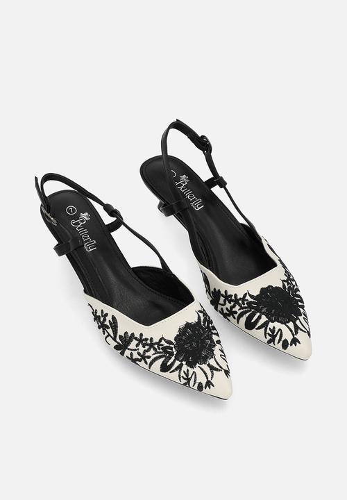 Butterfly Feet - Reena 1 Sling Back - Black