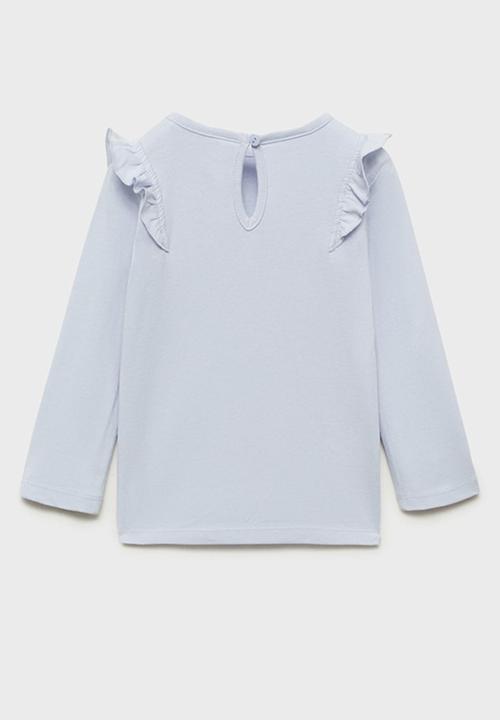 MANGO - T-shirt italy - light pastel blue