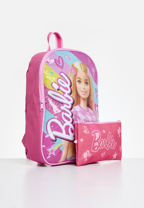 Pop Candy - Barbie hearts value backpack with pencil bag - pink