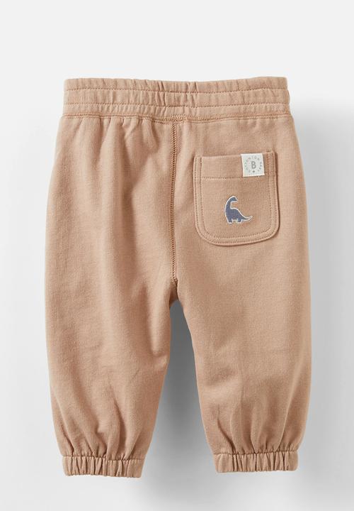 Cotton On - Felix trackpant - oatmilk/dino