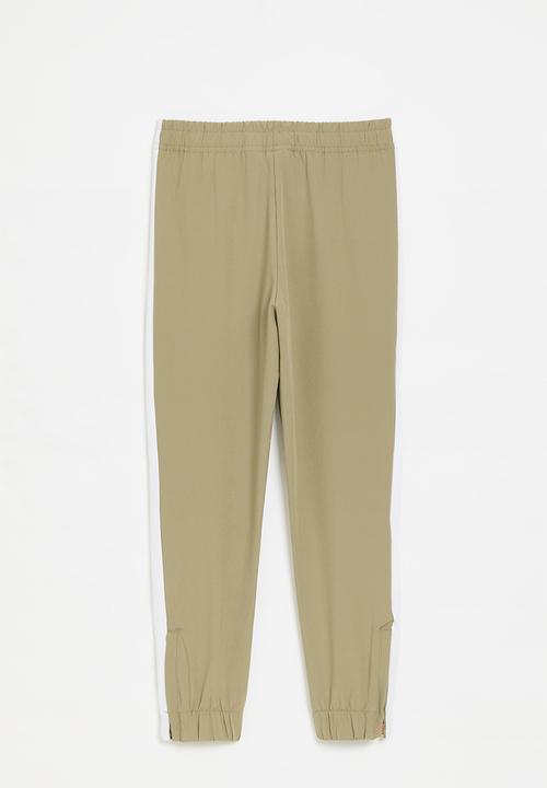 SOVIET - Boys colour block trackpant - khaki