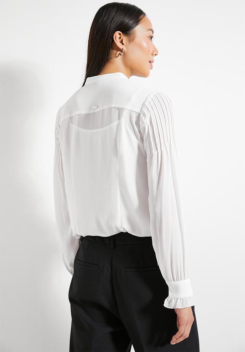 Pringle of Scotland - Pringle ladies celia blouse - white